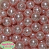 20mm Baby Pink Faux Pearl Acrylic Bubblegum Beads