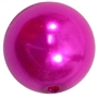 20mm Bright Pink Faux Pearl Acrylic Bubblegum Beads