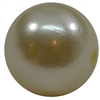 20mm Cream Faux Pearl Acrylic Bubblegum Beads