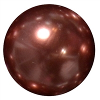 20mm Nutmeg Brown Faux Acrylic Pearl Bubblegum Beads