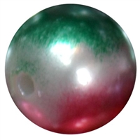 20mm Christmas Tone Ombre Faux Acrylic Pearl Bubblegum Beads