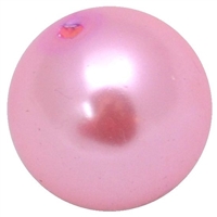 20mm Pink Faux Acrylic Pearl Bubblegum Beads