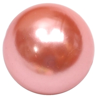 20mm Salmon Faux Acrylic Pearl Bubblegum Bead