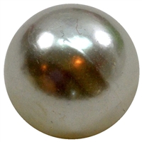 20mm White Faux Acrylic Pearl Bubblegum Beads