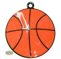 Enamel Basketball Pendant 35mm x 35mm