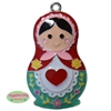 Russian Nesting Doll Enamel Pendant