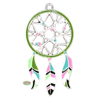 Enamel Dream Catcher Pendant