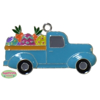 Enamel Spring Easter Truck Pendant   55mm x 35mm (approx 1.3"