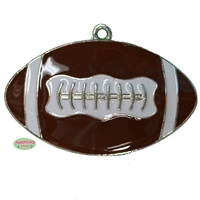 Enamel Football Pendant 25mm x 35mm