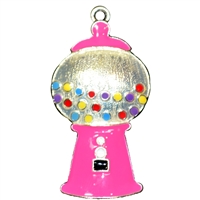 Enamel Gumball Machine Pendant 46mm x 25mm