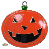 Jack-O-Lantern Enamel Pendant