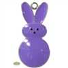 Lavender Enamel Peeps Bunny Pendant 50mm x 26mm