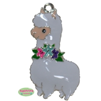 Enamel Mama Llama Pendant