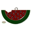 Sweet Summer Watermelon Enamel Pendant 45mm x 22mm