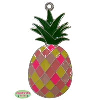 Pineapple Enamel Pendant 48mm x 33mm