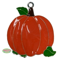 Fall Pumpkin Enamel Pendant