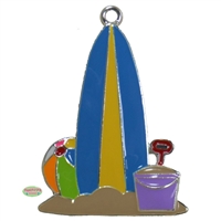 Enamel Surfing Pendant