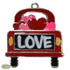 Valentine Enamel Truck Pendant    55mm x 35mm (approx 1.3"