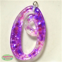 Handmade Monogram Resin O Pendant