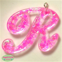 Handmade Monogram Resin R Pendant