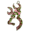 Camo Deer Rhinestone Pendant