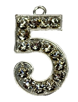 Five 5 Rhinestone Pendant