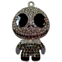 Jack Skellington Rhinestone Pendant