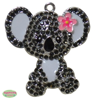 Cute Little Koala rhinestone necklace pendant