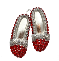 Wizard of Oz Red Slippers Rhinestone Pendant