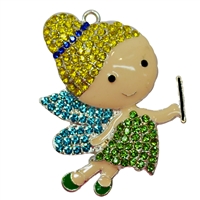 Rhinestone Tinkerbell Pendant