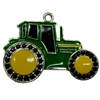 Little Green Tractor Enamel Pendant