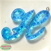 Handmade Monogram Resin H Pendant