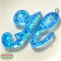 Handmade Monogram Resin H Pendant