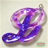 Handmade Monogram Resin L Pendant