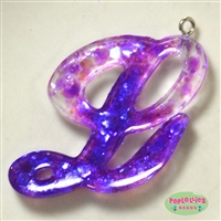 Handmade Monogram Resin L Pendant