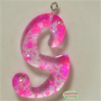 Handmade Monogram Resin S Pendant