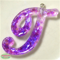 Handmade Monogram Resin T Pendant