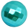 20mm Turquoise Facet Acrylic Pearl Bubblegum Beads
