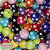 20mm Assorted Color Bulk Polka Dot Bubblegum Beads