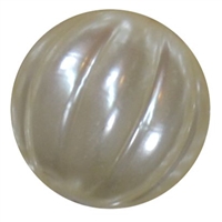 20mm Cream Pumpkin Style Acrylic Bubblegum Bead