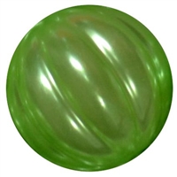 20mm Lime Green Pumpkin Style Acrylic Bubblegum Bead