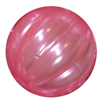 20mm Pink Pumpkin Style Acrylic Bubblegum Bead