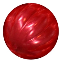 20mm Red Pumpkin Style Acrylic Bubblegum Bead