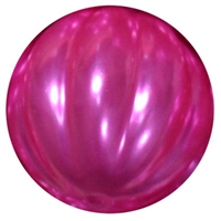 20mm Rose Pink Pumpkin Style Acrylic Bubblegum Bead