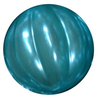 20mm Turquoise Pumpkin Style Acrylic Bubblegum Bead