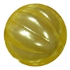 20mm Yellow Pumpkin Style Acrylic Bubblegum Bead