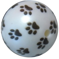 20mm Paw Print Beads