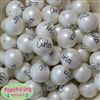 20mm Sister Print Matte Bead 20pc.