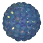 20mm Baby Blue Rhinestone Bubblegum Beads
