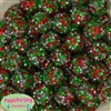 20mm Christmas Confetti Rhinestone Beads